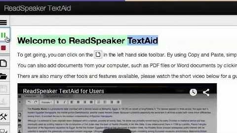 ReadSpeaker TextAid Literacy Support