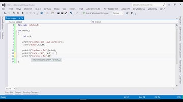 C Programlama- Soru 1 (Printf-Scanf)