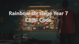Rainbow six siege Year 7 Chibi Code (NOT VALID ANYMORE)