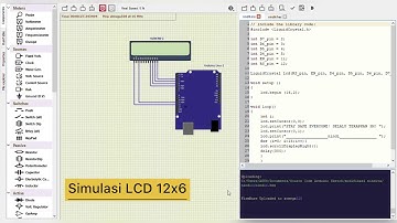Simulasi LCD 16x2 dengan Arduino Uno Menggunakan SimulIDE