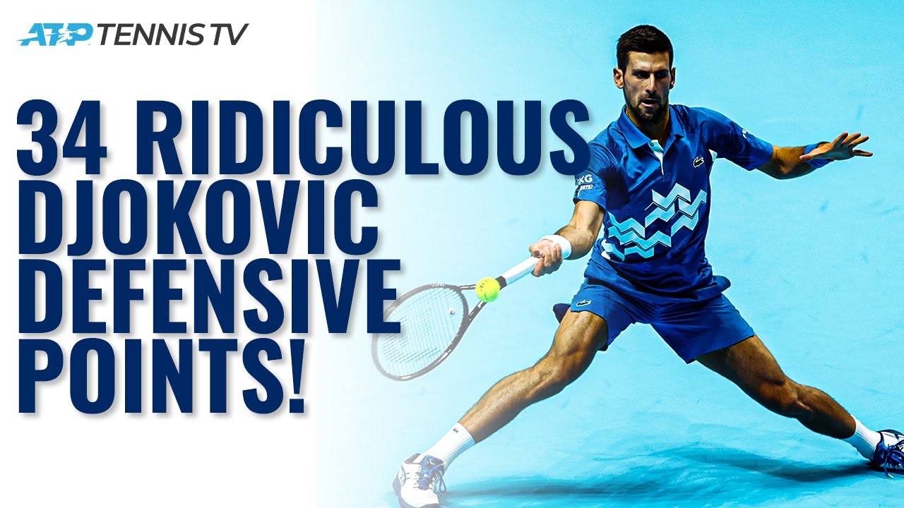 34 Times Novak Djokovic Won A Tennis Point With Ridiculous Defence! ⛔️