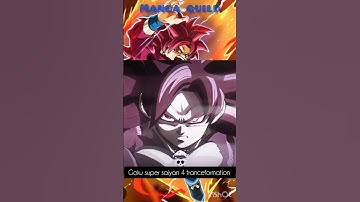 Goku super saiyan 4 transformation #dragonballdaima #dbs#dbz#shorts#anime
