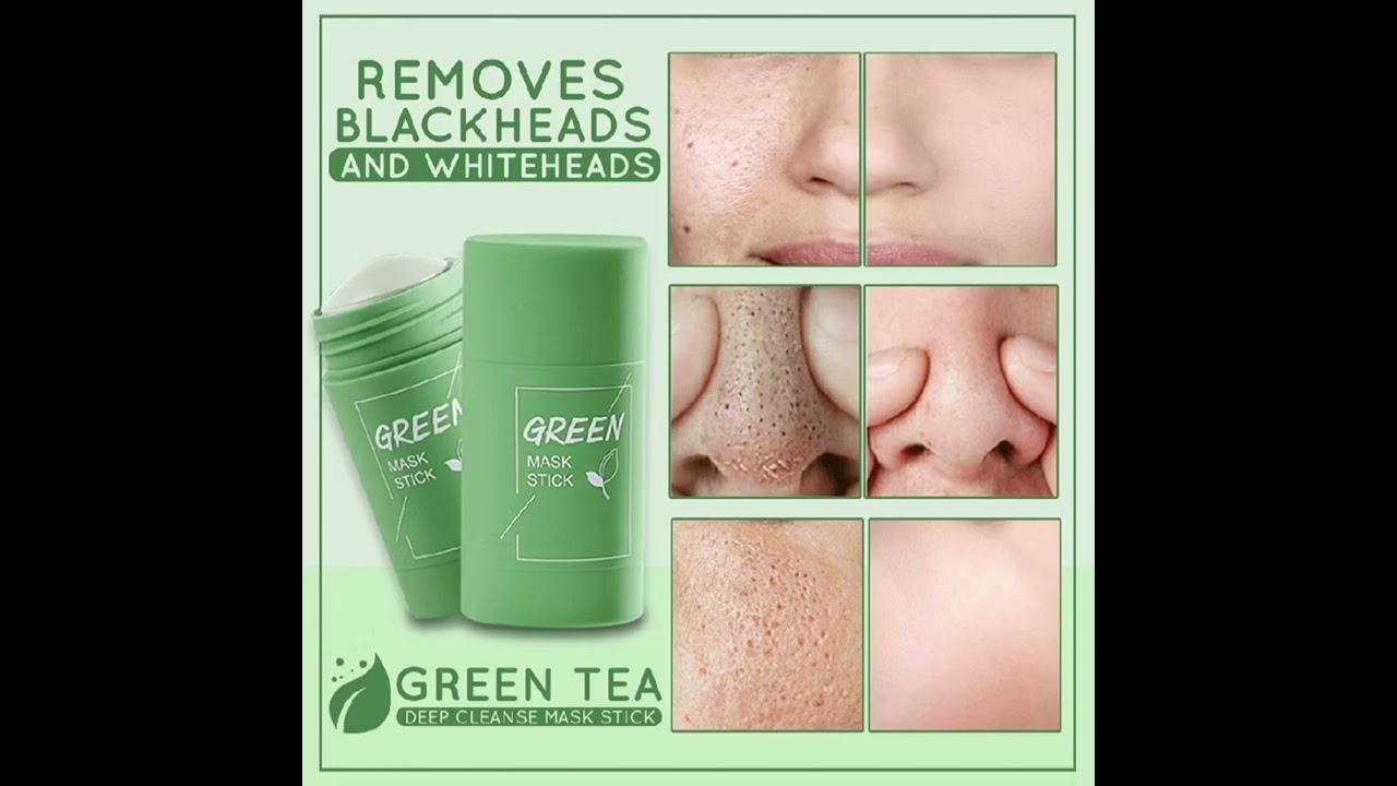 🔴Green Tea Mask Remove Blackheads Cleansing Solid Mask Acne Cleansing Moisturizing Whitening‼️