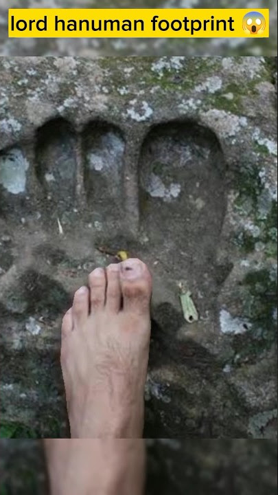 lord hanuman 😱 footprint 👣🚩 #viral #viral #reels #hanuman #ramayan #video #shorts #viralvideo