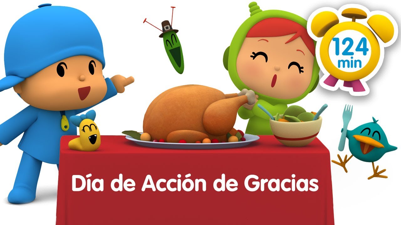 🐓 POCOYÓ en ESPAÑOL - Acción de Gracias [ 124 minutos ] | CARICATURAS y DIBUJOS ANIMADOS para niños