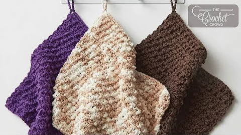 Learn the Easy Crochet Nubbly Stitch Dishcloth