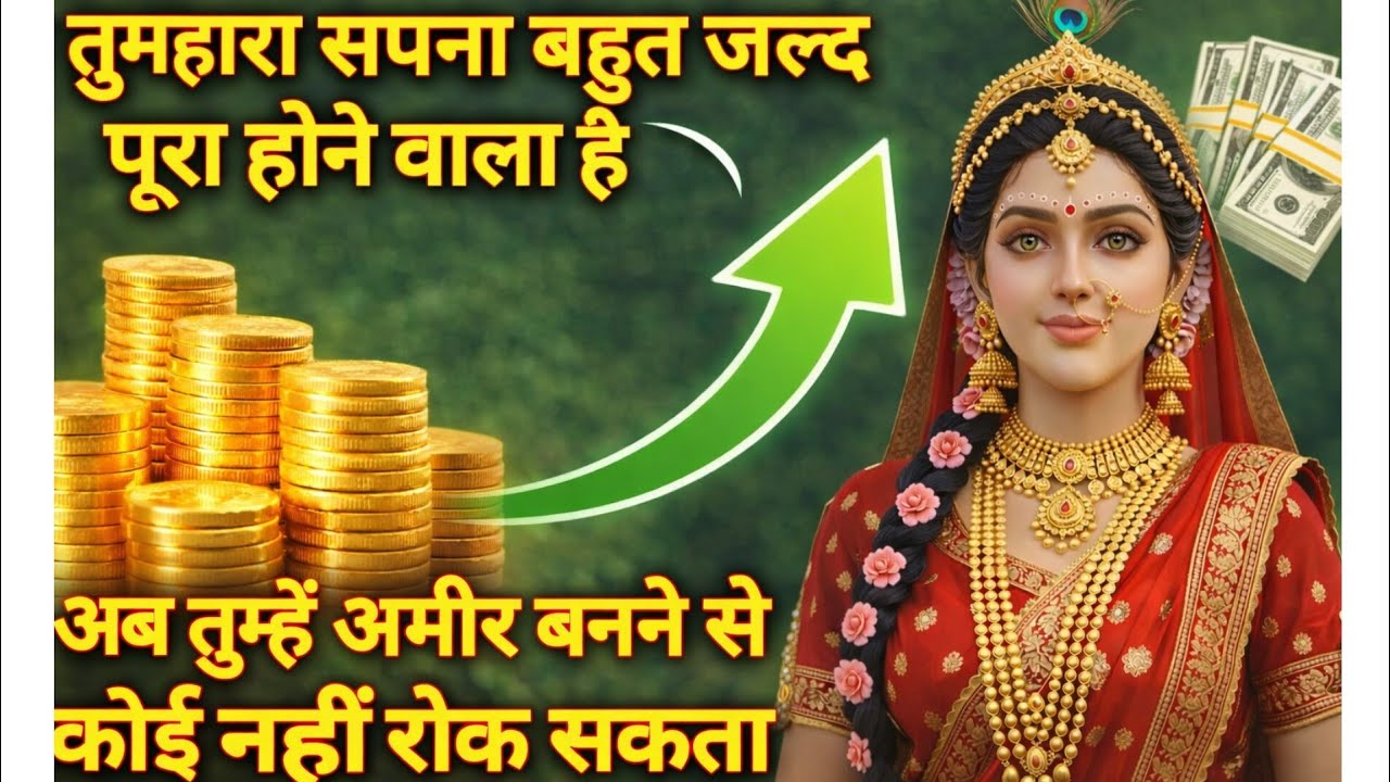 तुम्हारा सपना बहुत जल्द पूरा होने वाला हैं। अब तुम्हें अमीर बनने से कोई ..🌺maa Laxmi ka sandesh 🌺