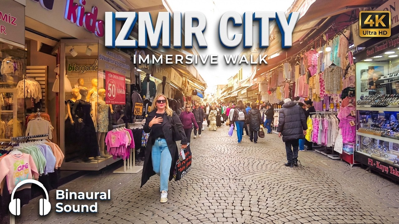 Izmir, तुर्किये | İzmir | पैदल यात्रा 4K