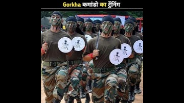 Gorkha Commando Training: HARDEST Military Training in the World 💪 #facts #gorkha #india #shorts