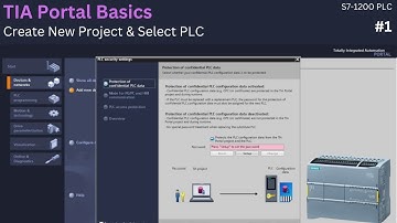 TIA Portal Basics: How to Create a New Project & Select PLC | Easy Electra