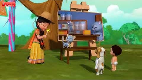 Meri Gaiya Aati Hai Mujhko Doodh Pilati Hai | Hindi Rhymes for Children | Infobells