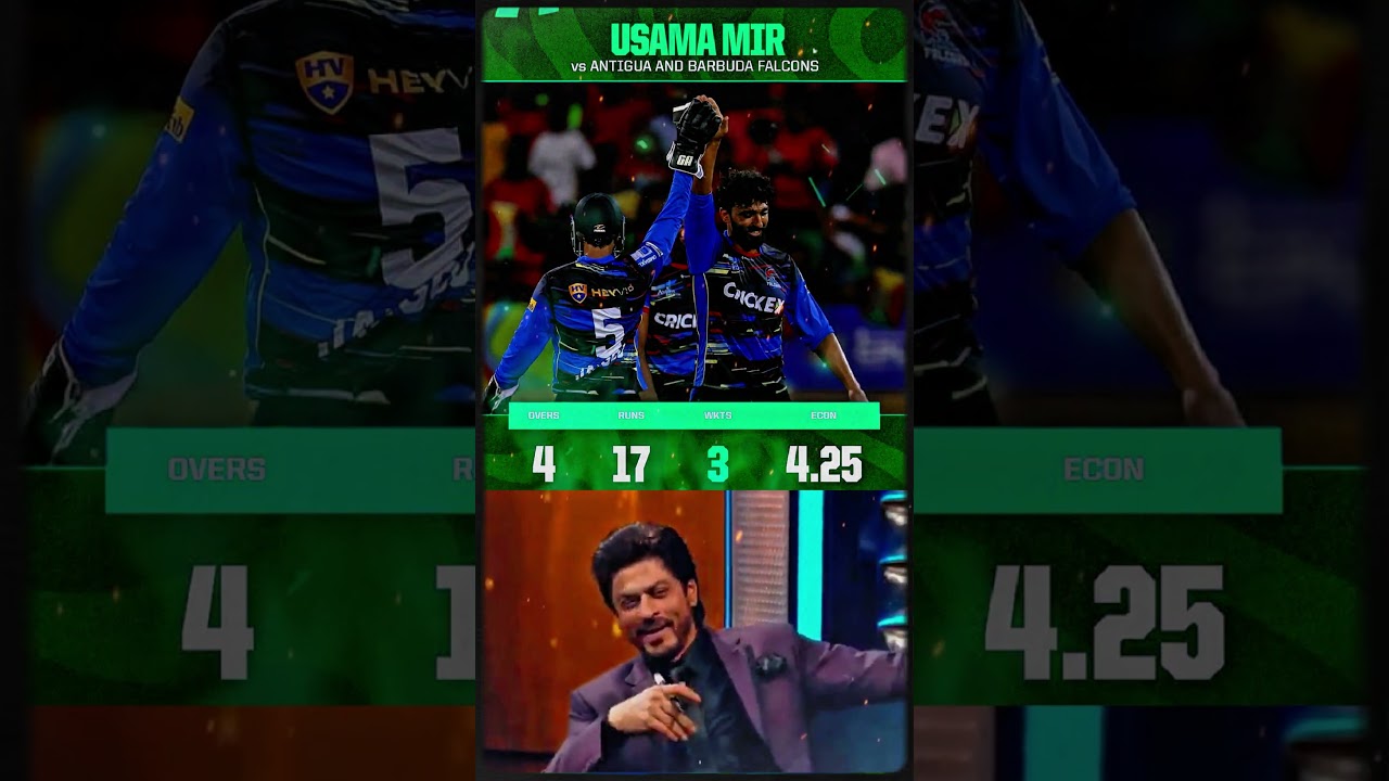 Usama Mir Brilliant Bowling Spell In CPL 