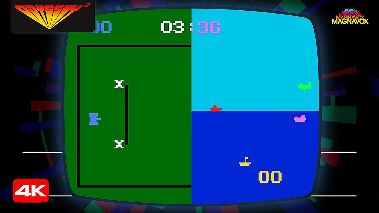 Magnavox Odyssey 2 - Philips Videopac: Armored Encounter! / Sub Chase! (1978) (Videopac 4) Longplay