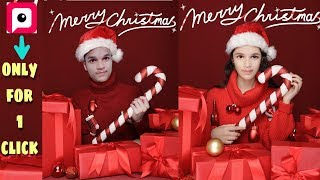 Merry Christmas best photo editing for pitu apk//only 1 click//pitu app image edit screenshot 2
