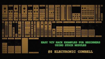 easy VCV Rack examples for beginners using stock modules - 8. electronic cowbell