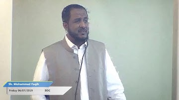Khutbah by Sh Mohammed Faqih on June 7