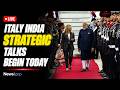 🔴 LIVE | Giorgia Meloni welcomes Narendra Modi during Rome diplomatic meeting