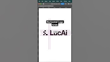 Horizontal Logo Lockup Grids #adobeillustrator #logo
