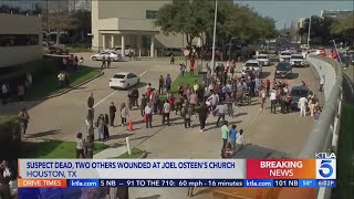 Shooting suspect dead, 2 wounded at Joel Osteen's church in Houston