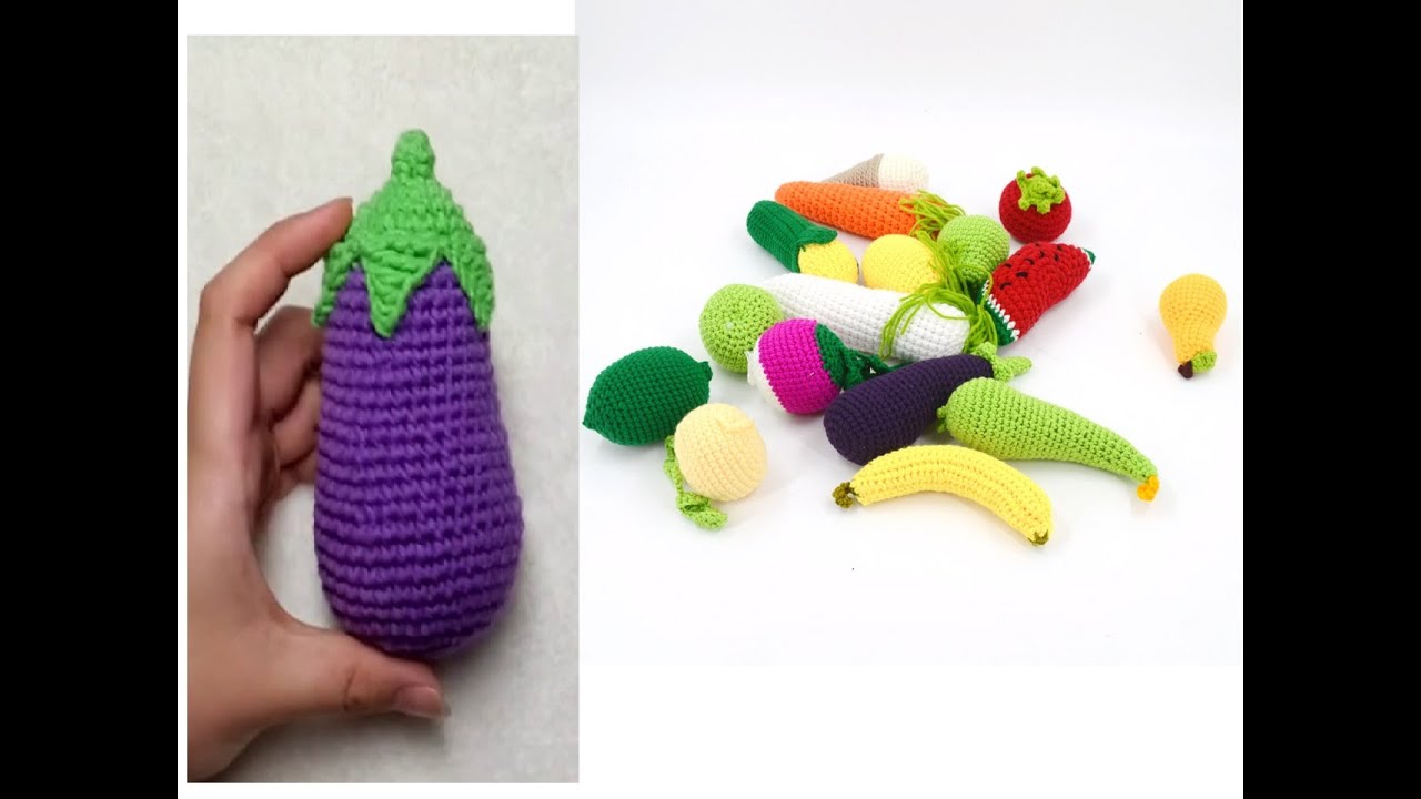 鉤針編織趣味小物 茄子