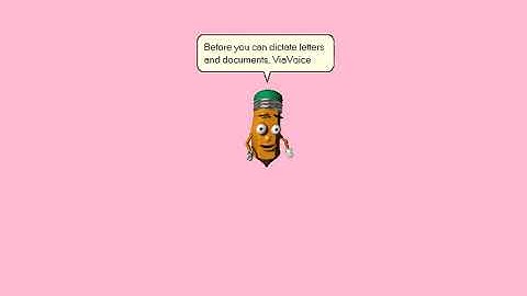 ViaVoice User Wizard Intro