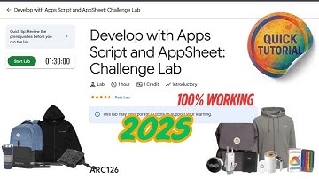 Develop with Apps Script and AppSheet: Challenge Lab | ARC126 | #qwiklabs #arcade