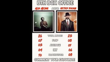 ALLU ARJUN VS HRITHIK ROSHAN 🔥SOUTH ACTORS 😈 #shorts #btheditz