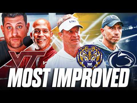 The Most IMPROVED College Football teams in 2026: Why LSU, Penn State, and Virginia Tech make a JUMP