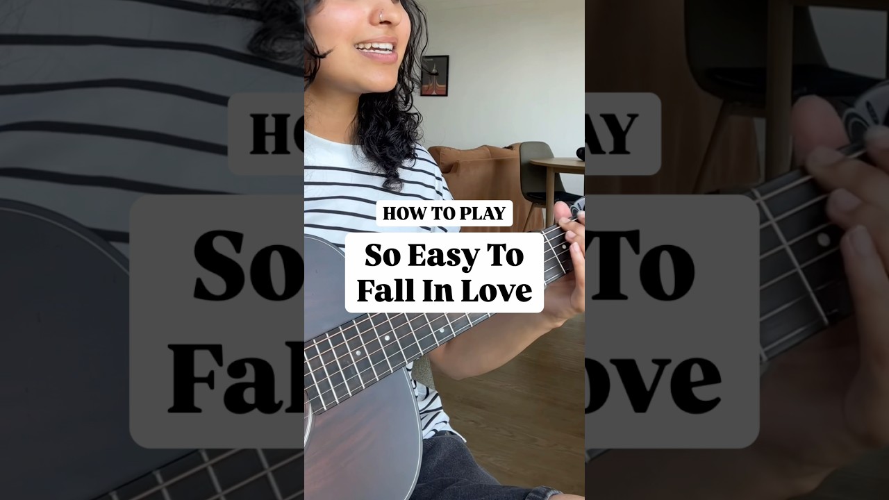 So Easy To Fall In Love Olivia Dean EASY Guitar Tutorial 🎸 #shorts