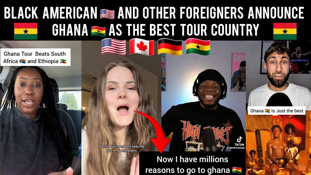 😲 Афроамериканцы 🇺🇸 и другие иностранцы называют Гану 🇬🇭 лучшей страной для путешествий 🇬🇭 🇺🇸 🇨🇦 🇩🇪