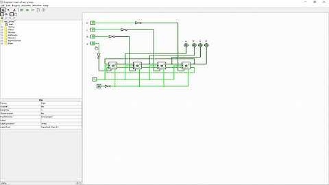 group project: Parallel-In Shift Registers using 7476 JK flip-flop – Simulation using Logisim