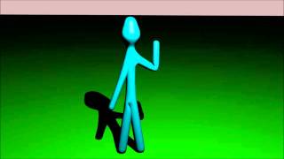 Stickman hand wave test
