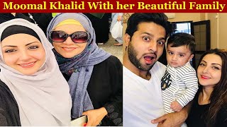 Moomal Khalid With her Family