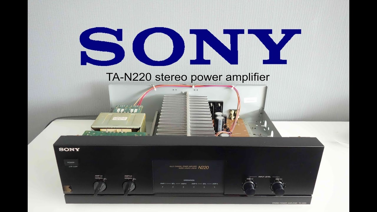 ☆BTL接続の快感！SONY TA-N220 ４チャンネルパワーアンプ - YouTube