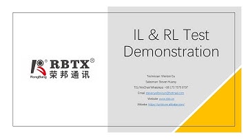 Step 09 Finished Fiber Optic Patch Cord IL&RL Test Demonstration Rongbang RBTX Instruction Video