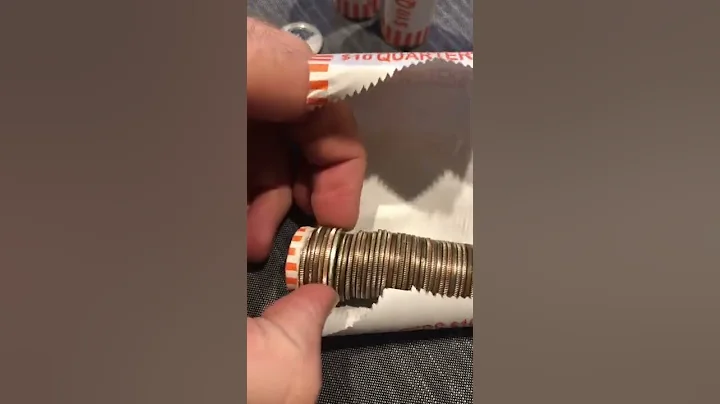 1st Silver Quarter Found Coin Roll Hunting from a Bank Roll 1964-D #coincollecting  #silverquarter