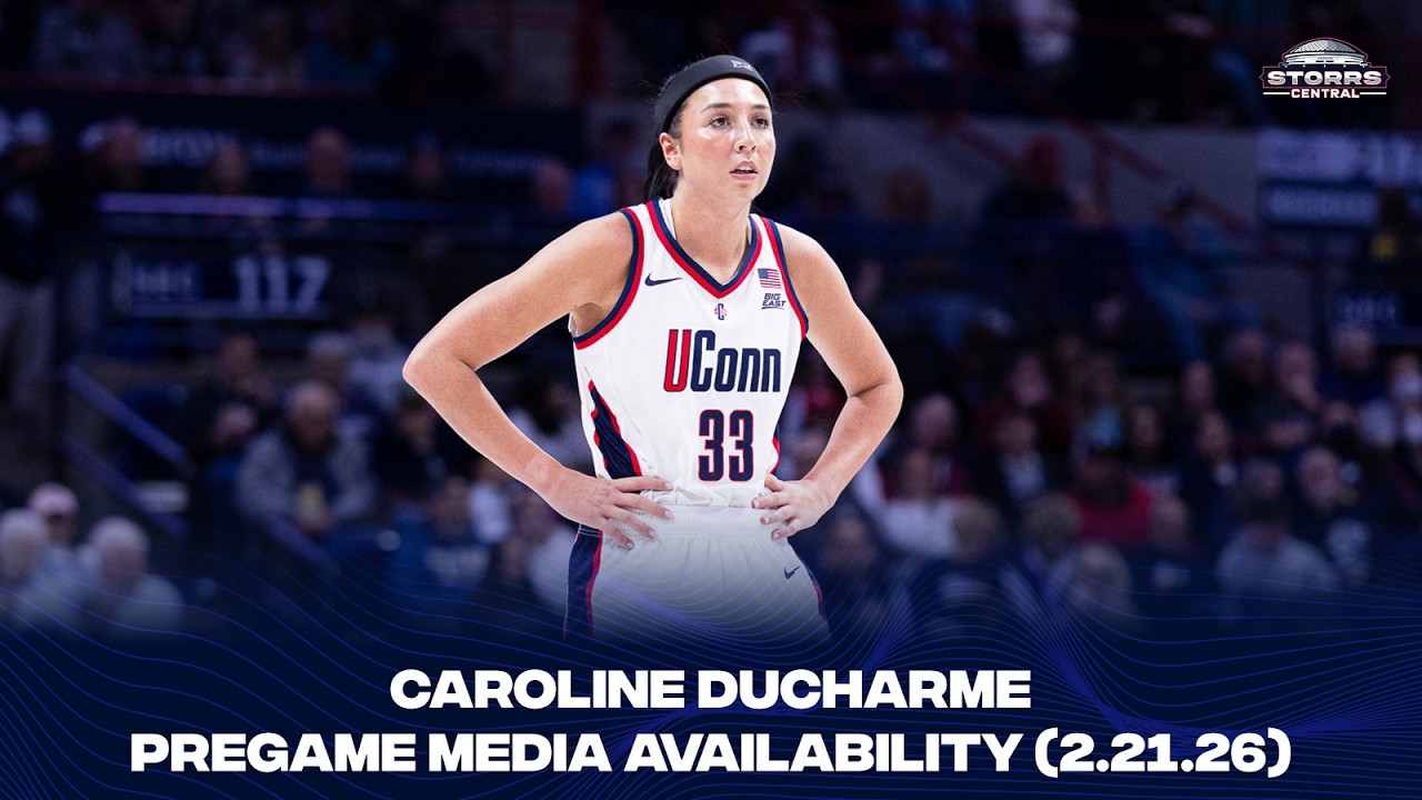 Предматчевая пресс-конференция Кэролайн Дюшарм - 21.02.2026 (День чествования выпускников Универс...