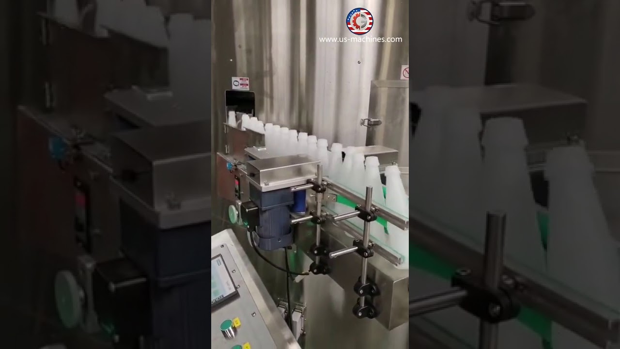 Soy milk bottle round shape empty bottle arrange unsrambling sorting machine bottle feeding line tes