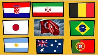 ÜLKE BAYRAKLARI I BAŞKENTLERİ I NÜFUSU VE YÜZ ÖLÇÜMÜ I ANİMASYON ÇALIŞMASI