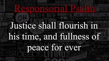 [CANTOR] Second Sunday of Advent - December 4, 2022 - (RESPOND & ACCLAIM)