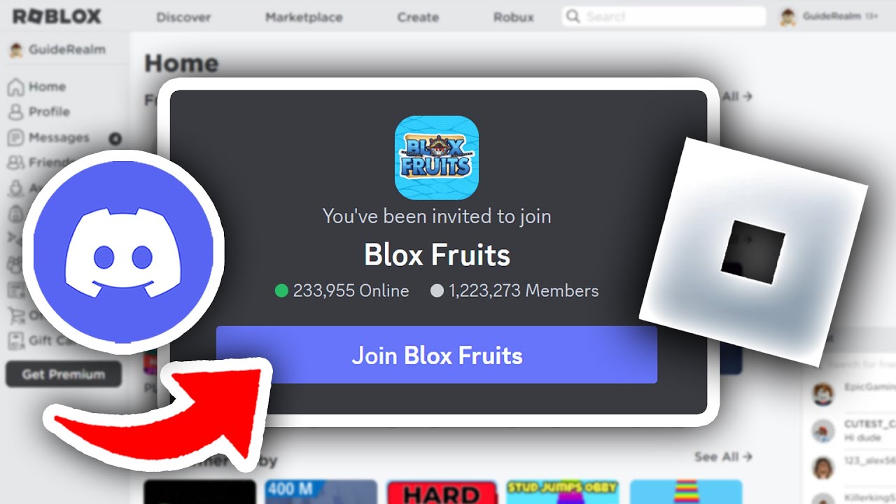 How to Join the Official Blox Fruits Server on Discord