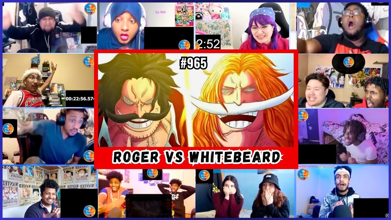 🔥🔥ROGER VS WHITEBEARD MEGA REACTION MASHUP - One Piece Episode 965 Reaction Mashup 