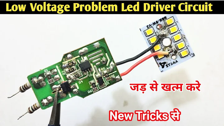 Led driver circuit low voltage ⚡ problem solved || led bulb low light kaise thik kare || led bulb
