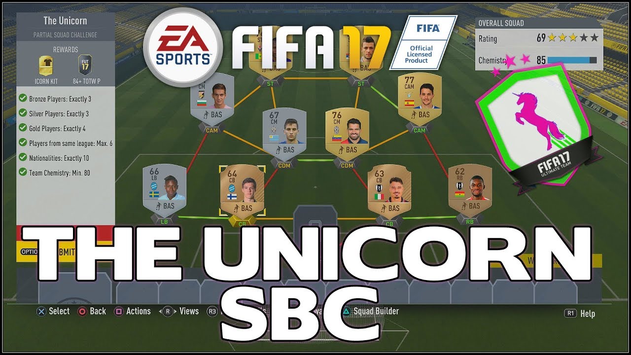 FIFA 17 : The Unicorn SBC - !!CHEAPEST + EASIEST METHOD!! (GUARANTEED 84+ INFORM PLAYER)