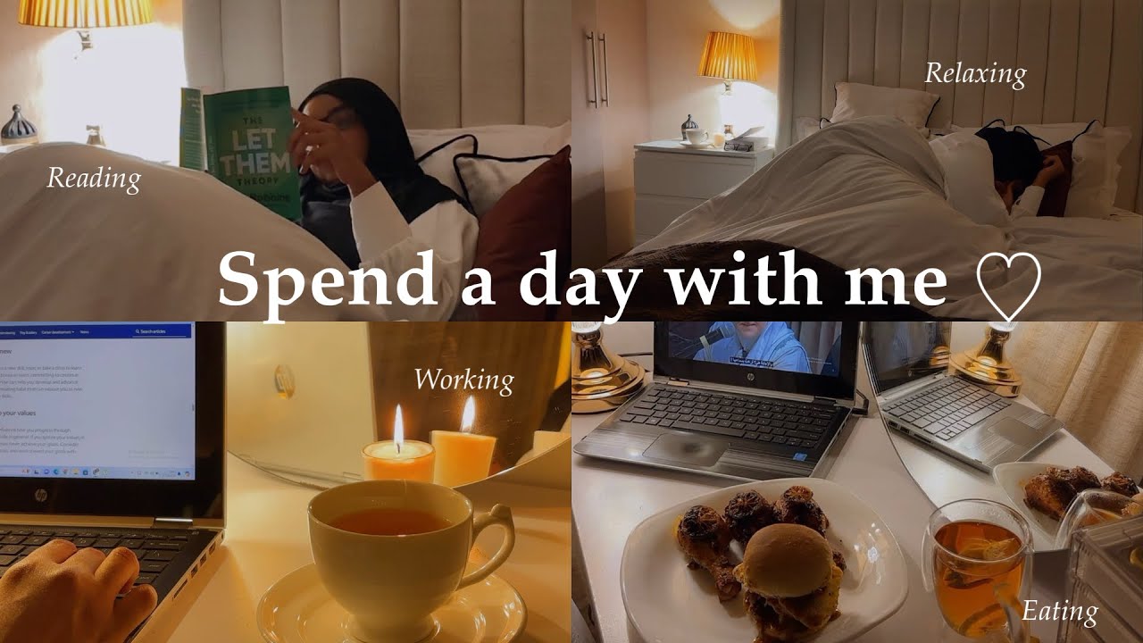 Cold Cozy day at home ☁️|That time of the month, Working, Reading my favorite book, Relaxing,cooking