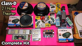 How To Make Class-D Amplifier Home Theater at Home // Home Theater Complete Kit & Class-D Amplifier