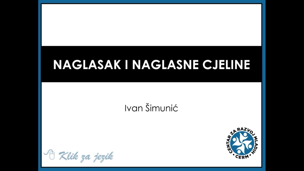 Naglasak i naglasne cjeline