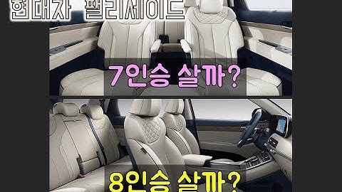 팰리세이드 7인승살까? 8인승살까?