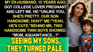 My ex-hubby got lover pregnant & left me 15 years ago, smirked, "My kid's NOT yours, so handsome."