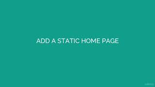 4.7) Add a Static Home Page in WordPress | Digital Marketing Masterclass - 23 Courses in 1 - Udemy
